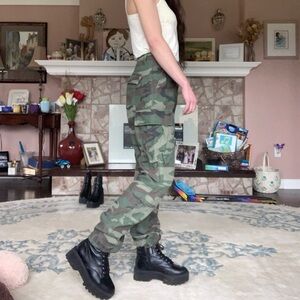 TNA Camo Cargo Pants with Drawstring Hem